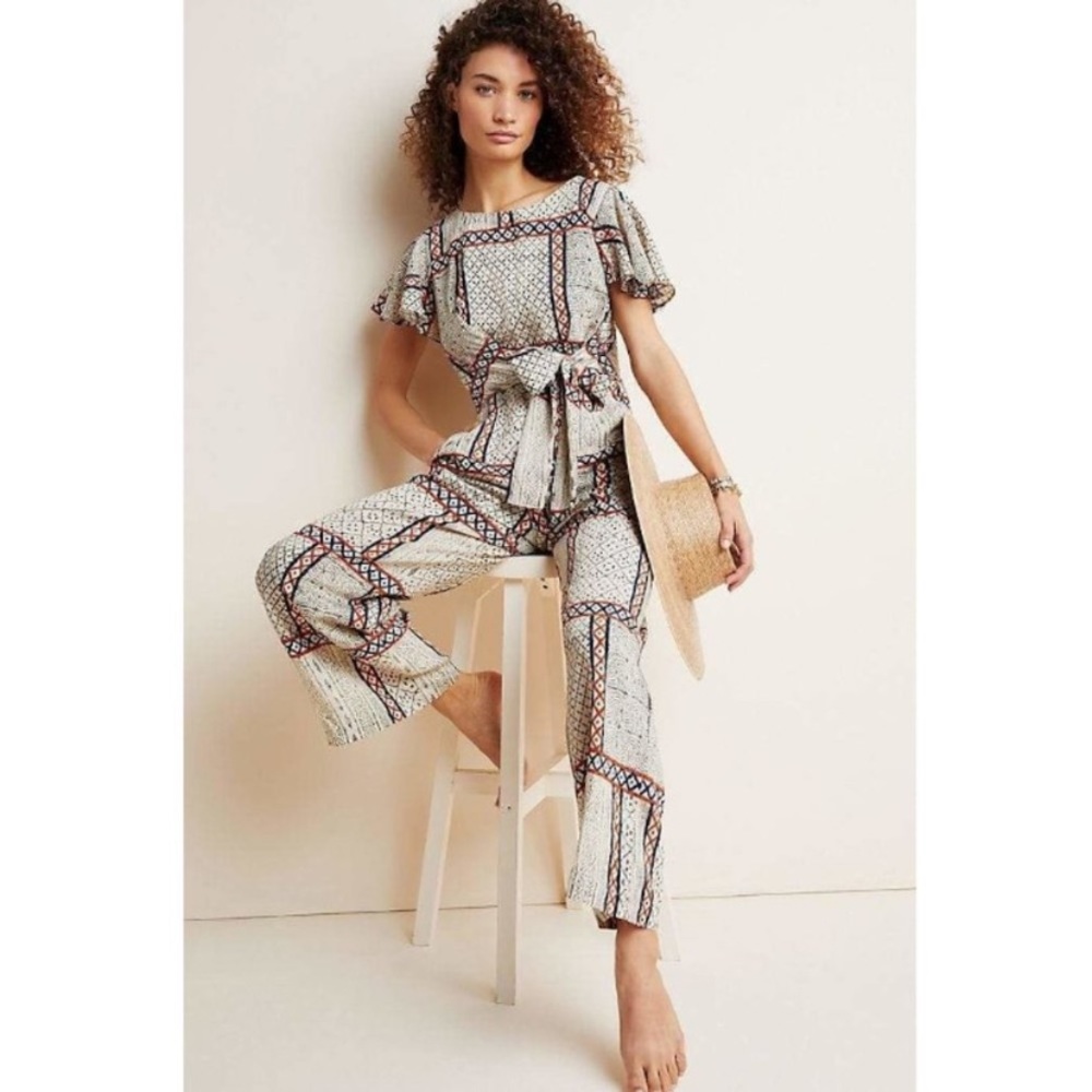 anthropologie letizia jumpsuit / size 4